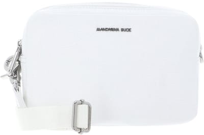 MANDARINA DUCK Leren schoudertas Mellow Leather Crossbody Camera Bag Blanc wit