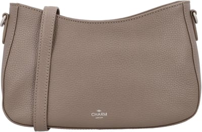 Charm London Washington Schoudertas - Crossbody - Leer - Crossbody - Leren Dames Tas - Taupe