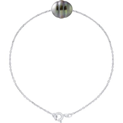 Armband Echte Gecreëerde Tahiti Parel Gecirculeerd 10-11 mm