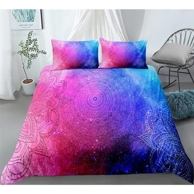 Zwarte Mandala Boho Dekbedovertrek Set King Queen Double Full Twin Eenpersoons Maat Bedlinnen Set EU SK(260*220cm)3pcs