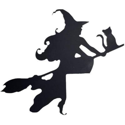 Halloween Deur Hoekbord Schattige Vogel Heks Kat Zwart Houten Hangend Ornament Feest Thuis Muur Deuren Frame Decoraties