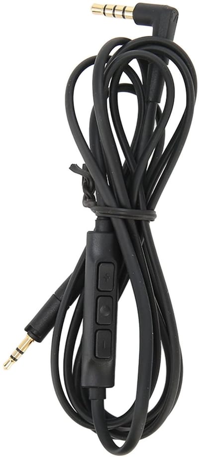 Dailygoody - Vervangende Hoofdtelefoonkabel - In-line Microfoon - 0,5 m - 3,5 mm naar 2,5 mm - Geschikt voor HD4.40, HD4.50, HD4.30i - Ideaal voor muz...