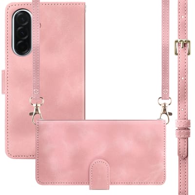 imoshion Hoesje - Geschikt voor Samsung Galaxy A57 (5G) - Bookcase met koord - Roze