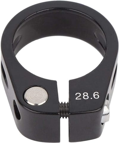 Zadelklem met 28,6 mm diameter - lichtgewicht aluminium - geschikt voor mountainbike en racefiets