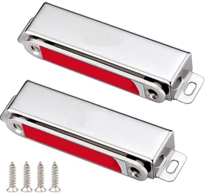 longziming -2-delige Magnetische Kastsluiting - RVS Deurmagneet 40kg - Ultra Dunne Magneetsluiting - Voor Kastdeuren, Laden en Meubels