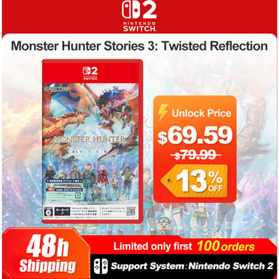 Monster Hunter Stories 3 Twisted Reflection Nintendo Switch 2 Spellen Games Aanbiedingen 100% Nieuwe Originele Fysieke Game Card voor NS2