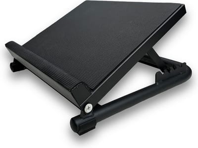 KRAKEN Slant Board Steel - Verstelbaar Slant Board voor Knieversterking - Squats, Lunges en Tibialis Versterking - Stalen Constructie 1,9 mm - Verstelbaar 10 tot 40 Graden - Inclusief Antislipmat - 36 x 37 cm - Max. 200 kg Belastbaar - Zwart