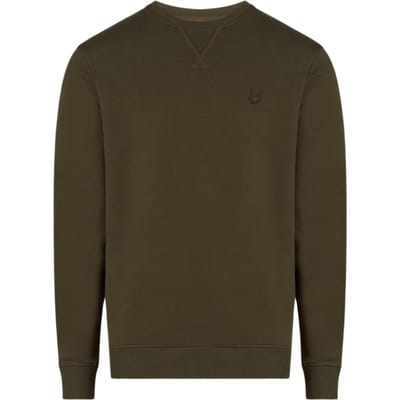 Lyle &amp; Scott Tonal Eagle Form Groene Ronde Hals Trui