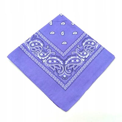 Bandana Sjaal Paars Katoen 53x53cm - Veelzijdig en Stijlvol