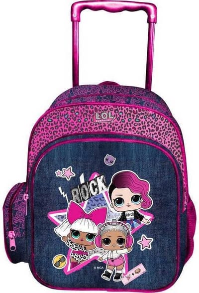 LOL Surprise - Rugzak Trolley - Kleine reiskoffer - Schooltas - Junior formaat -31 x 24 x 15 cm.