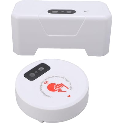 Chasse d'eau automatique pour toilettes IPX5 Étanche Capteur intelligent Kit de chasse d'eau pour toilettes sans contact pour la maison white