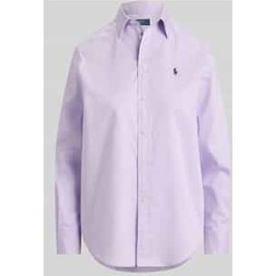 relaxed fit overhemdblouse van puur katoen