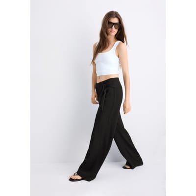 Stradivarius Soepelvallende Sarong broek  Zwart S