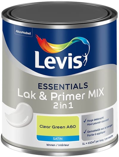 Levis - Essentials Lak & Primer Mix - Clear Green A60 - Mengverf - 1 L