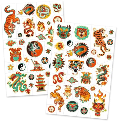 Djeco Krijgersgeest Tatoeages
