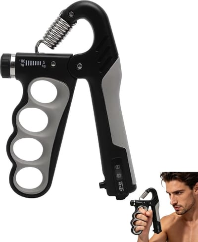 Verstelbare handtrainer voor gripkracht, onderarm- en vingertraining, 5-100 kg, ideaal voor beginners en professionals in krachttraining