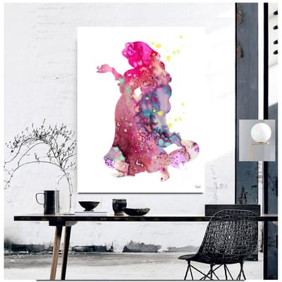 5d kruissteek diy diamant schilderij cartoon zeemeermin prinses zwangere vrouw diamant schilderij 20X30CM pink