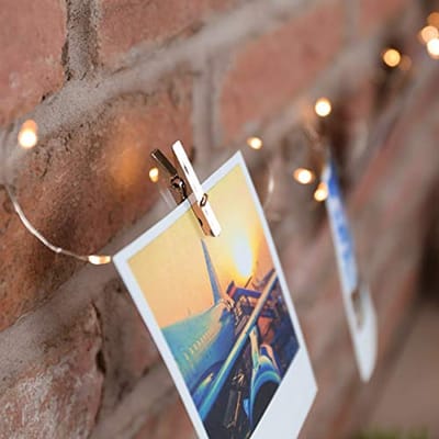 Micro-led Lichtdraad met Decoratieve Klemmen - 2 m, 20 Microleds voor Sfeervolle Verlichting