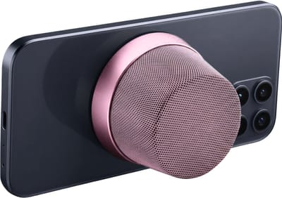 NÖRDIC Magnetische Luidspreker - Bluetooth 5.3 - 3W - TWS Stereo - Geschikt voor MagSafe - Voor Tablet & Smartphone - Roze