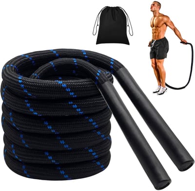 Unyqoos® Verzwaard springtouw voor intensieve training en spieropbouw voor volwassenen
