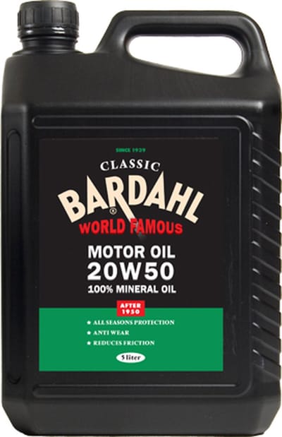 Bardahl Classic Motor Oil SAE 20W50 5ltr