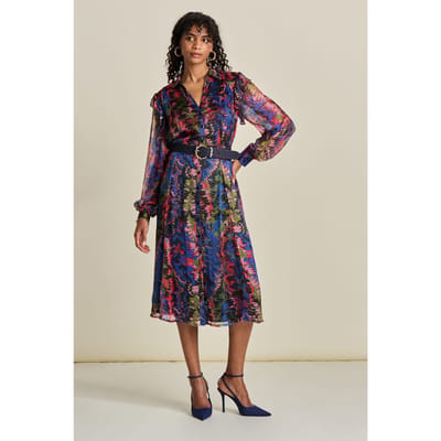 POM Amsterdam Dress - Animal Paradise Maat: 34 | Midi Jurken Outlet | Dames