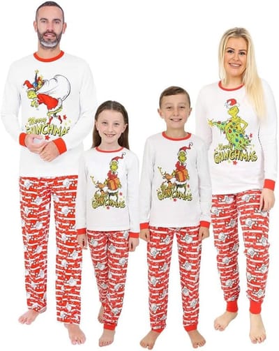 Familie Pyjama Set - Kerst Nachtkleding - Gezellige Avonden - Bijpassend Design - Groen