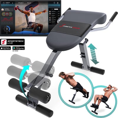 Sportstech BRT200 - rugtrainer - buiktrainer - hellingshoek instelbaar