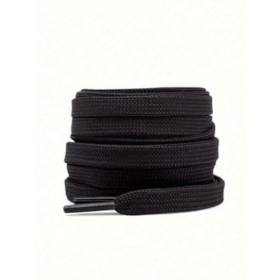 1 paire de lacets solides pour la décoration de baskets 1 pair noir