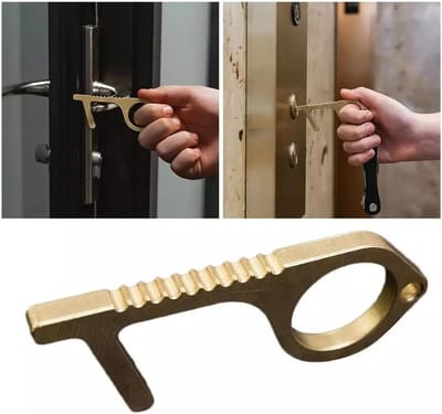 LOUZIR Draagbare Antibacteriële deur opener- non contact lift knop- No Touch Key- veilig pinnen - Hygiëne - stay safe