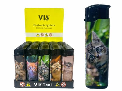 Klik aanstekers 50 stuks in tray navulbaar electronic lighters- Vio deal aansteker (high quality)