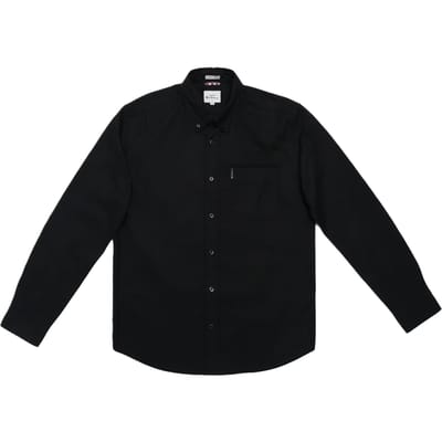 Ben Sherman Signature Oxford Overhemd Heren | Maat S | Zwart | 100% Biologisch Katoen