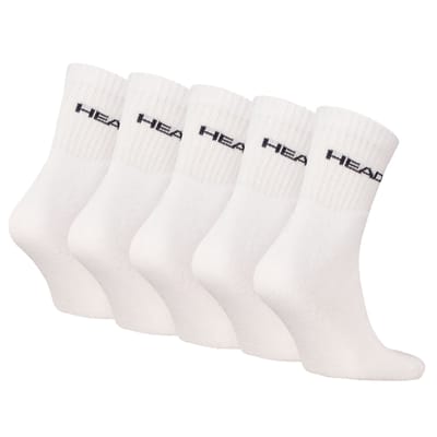 HEAD unisex 5P halfhoge sokken elements wit