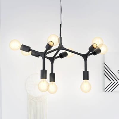 EGLO Bocadella Hanglamp - E27 - Ø 64 cm - Zwart