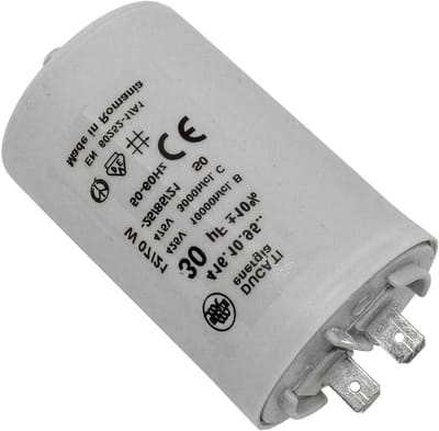 Startcondensator Motor - Motorcondensator Condensator - Motoren Starten - Hogere Motorvermogens - 30µF 400V - Zwart