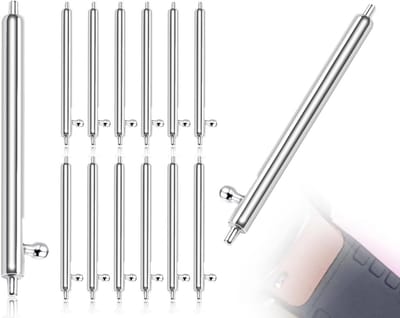 Quick Change Spring Bars van RVS voor Horloges - Premium Kwaliteit, 1.5x22mm, Set van 12, Ideaal voor Casual Horloges en Accessoires