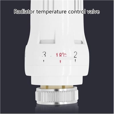 Thermostatische Radiatorkranen - Temperatuurregeling Kranen - Comfort Verhogend - Automatische Aanpassing - 86x40x334 mm - One Color