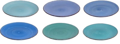 Studio Tavola Dinerborden Ocean Blue ø 26.5 cm - 6 stuks