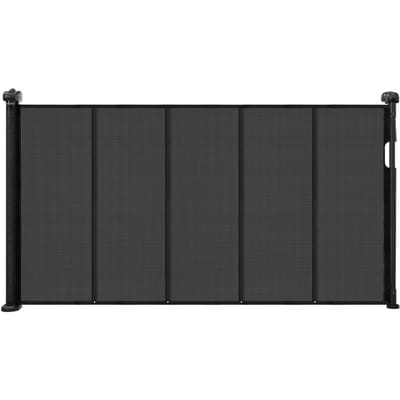 Barrière de sécurité rétractable pour bébé 870 mm de haut S'étend jusqu'à 1400 mm de large Enfants Animaux Noir