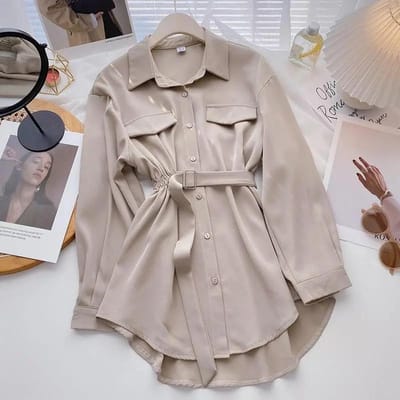 Zomer Top Vrouwelijke Vrouwen Tuniek Shirts Vrouwen Shirt Blouses Tops Lange Mouw Chic Vrouwen Blouse M abrikoos