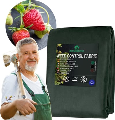 Onkruidvlies Tuinvlies Tegen Onkruid groen |Agrotextiel, Tuinvlies / Onkruidvlies Groen 50g met UV-bescherming EU kwaliteit / 10m lang, 1.1m breed | Onkruidfolie Waterdoorlatend | Hoge UV-Stabilisatie | Niet-geweven Stof groen