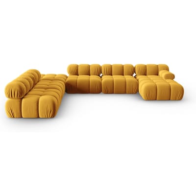 Modulaire-U-bank Tropea links velvet | Milo Casa
