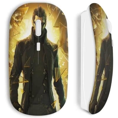 Souris Sans Fil - MANIACASE - Deus Ex Human Revolution - Noir - Clé USB Wi-Fi incluse - Compatible Mac et PC