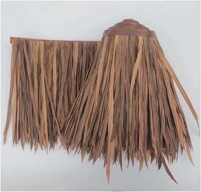 Synthetische Rieten Dakbedekking - Kunstmatige Palm Rieten - Decoratieve Bedekking - 100% Simulatie Stro Effect - 0.5x30m - Geel