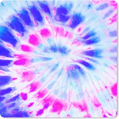 Muismat 20x20 cm - Mousepad Zomer - Tie dye - Paars - Muismatten