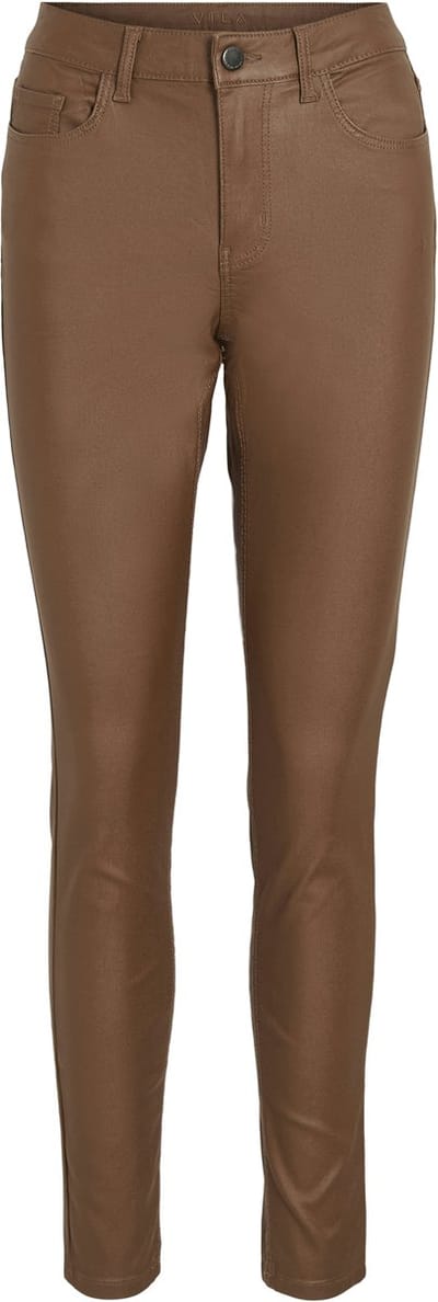 VILA Slim fit broek VISARAH gecoat