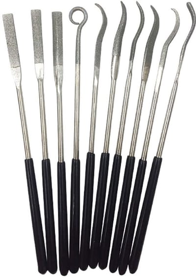 SPHProducts - 10-delig diamant naaldvijlset - mini vijlen voor