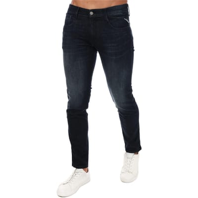 Replay Anbass stretch-slimfit-jeans voor heren (Donkerblauw)