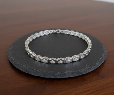 Christian wit gouden schakel armband