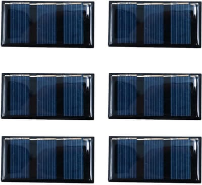Set van 6 Mini Zonnepaneel Kits voor DIY Projecten